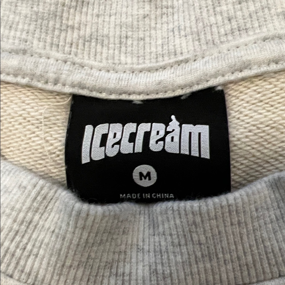 Icecream Gray Red Drip Sweatshirt - Picture 3 of 4